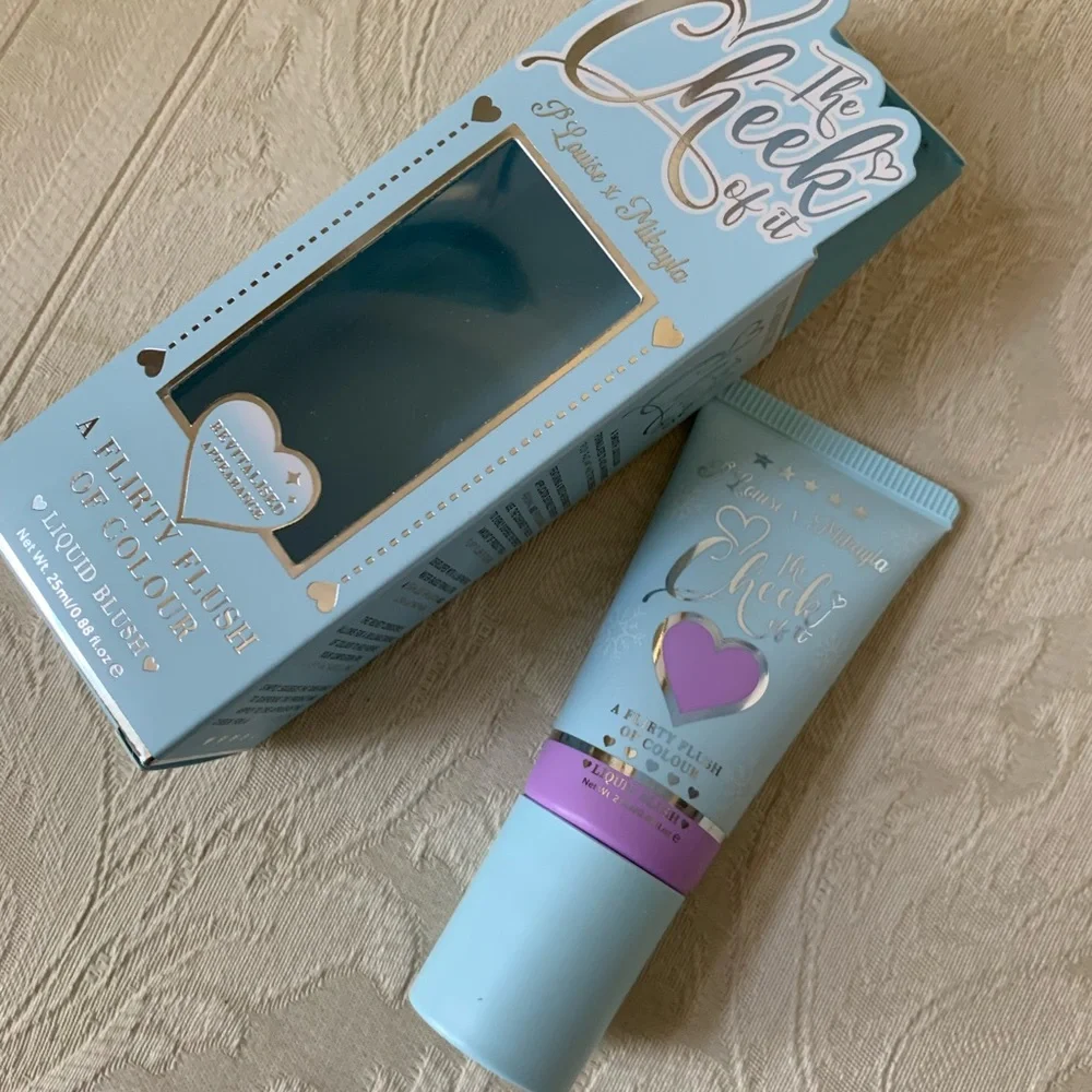 P. Louise x Mikayla The Cheek of It Liquid Cream Blush Very Violet BNIB